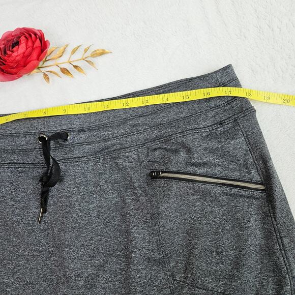 Tangerine Skort Size XXL 2XL Drawstring Waist Zip Pockets Gray Athleisure Pullon - Picture 14 of 14